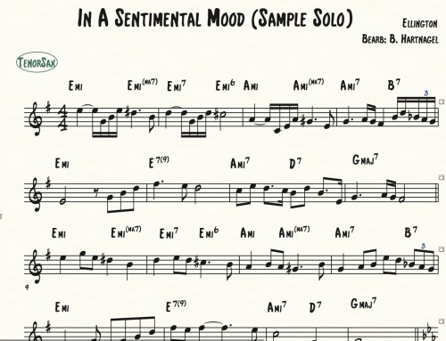 Improvisieren über In A Sentimental Mood – Alle 12 Lessons im SaxCoach